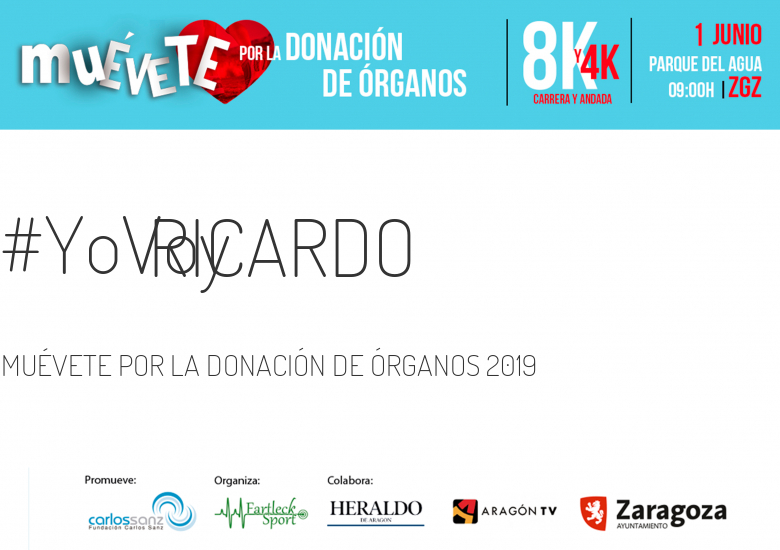 #EuVou - RICARDO (MUÉVETE POR LA DONACIÓN DE ÓRGANOS 2019)