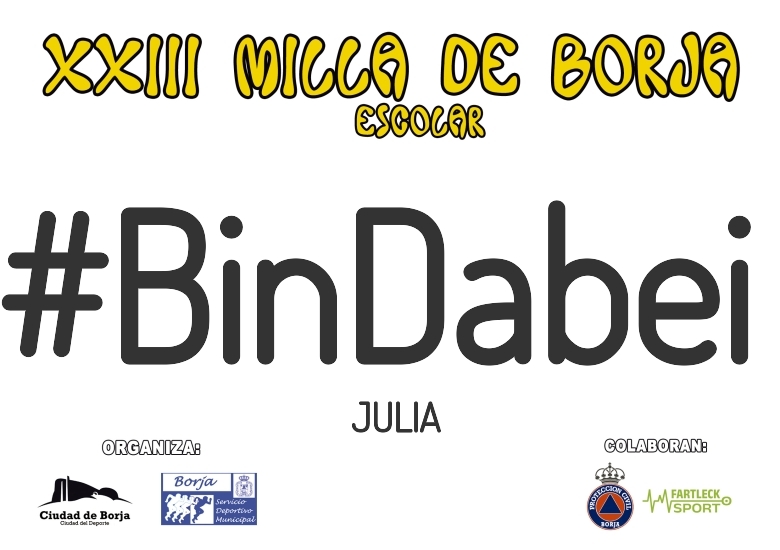 #YoVoy - JULIA (XXIII MILLA ESCOLAR DE BORJA 2025)