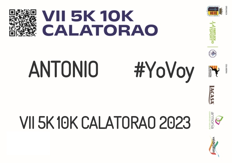 #YoVoy - ANTONIO (VII 5K 10K CALATORAO 2023)