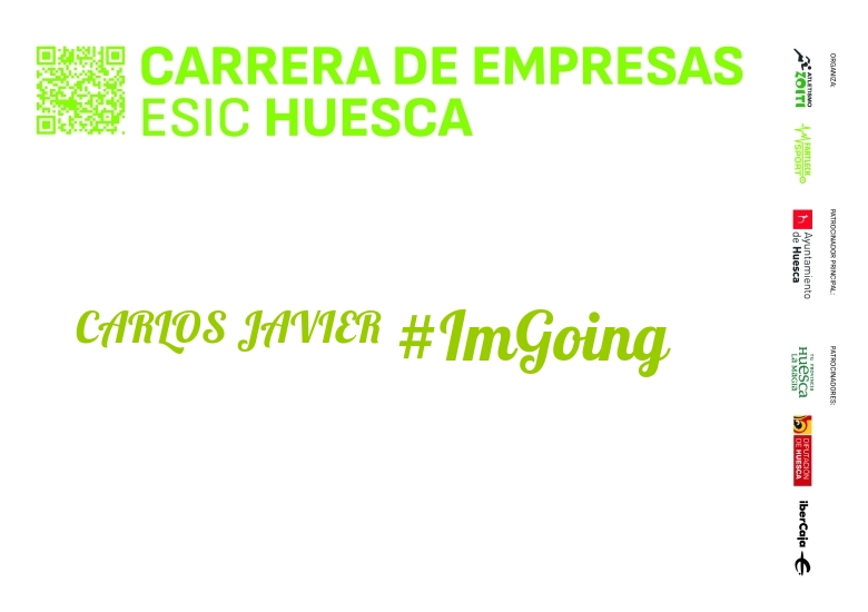 #ImGoing - CARLOS JAVIER (I CARRERA EMPRESAS ESIC HUESCA 2024)