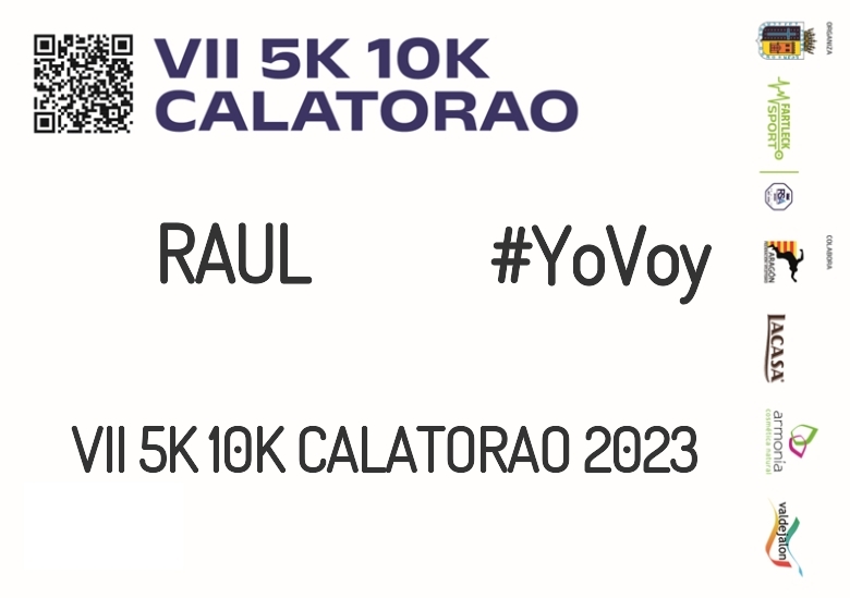 #YoVoy - RAUL (VII 5K 10K CALATORAO 2023)