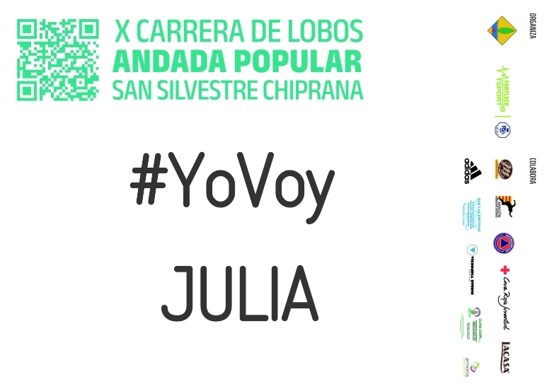 #YoVoy - JULIA (X CARRERA LOBOS CHIPRANA 2023)