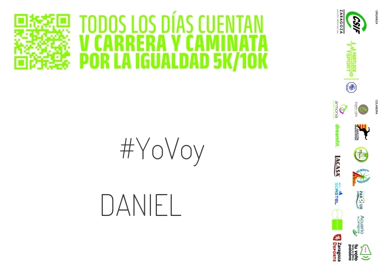 #YoVoy - DANIEL (V CARRERA Y CAMINATA POR LA IGUALDAD 5K 10K. TODOS LOS DÍAS CUENTAN 2024)