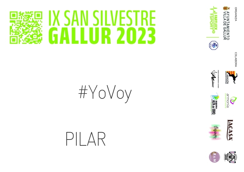 #YoVoy - PILAR (SAN SILVESTRE GALLUR 2023)