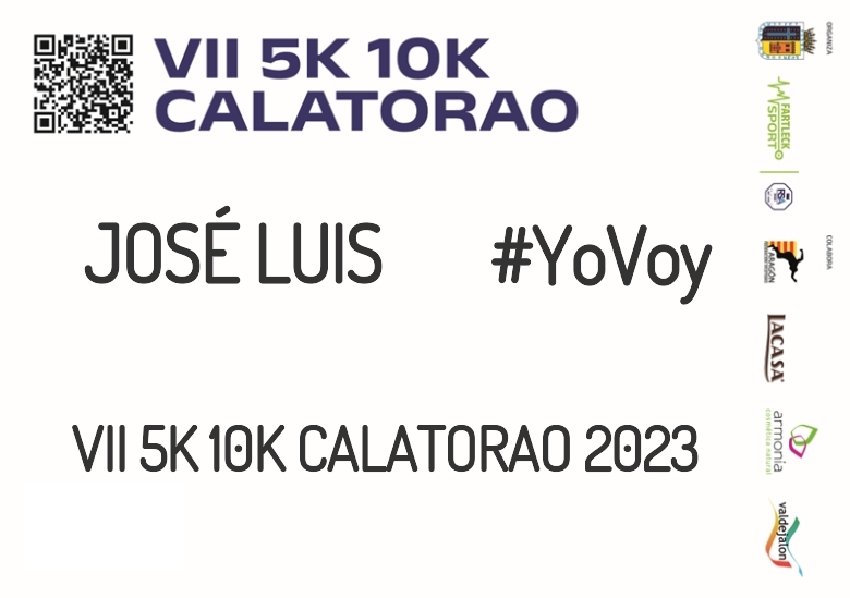 #YoVoy - JOSÉ LUIS (VII 5K 10K CALATORAO 2023)