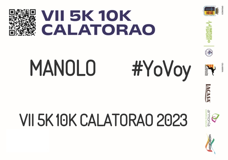 #YoVoy - MANOLO (VII 5K 10K CALATORAO 2023)