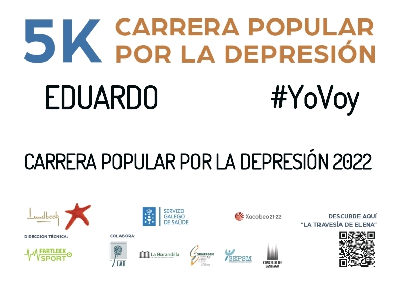 #ImGoing - EDUARDO (CARRERA POPULAR POR LA DEPRESIÓN 2022)