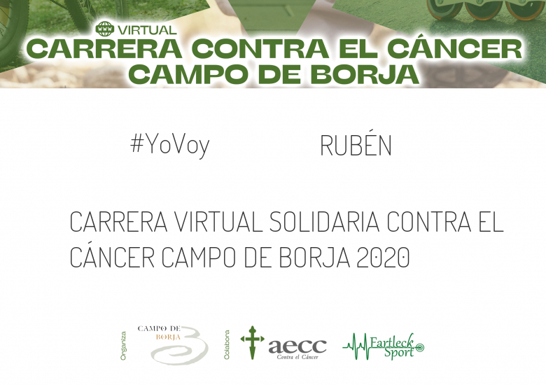 #EuVou - RUBÉN (CARRERA VIRTUAL SOLIDARIA CONTRA EL CÁNCER CAMPO DE BORJA 2020)
