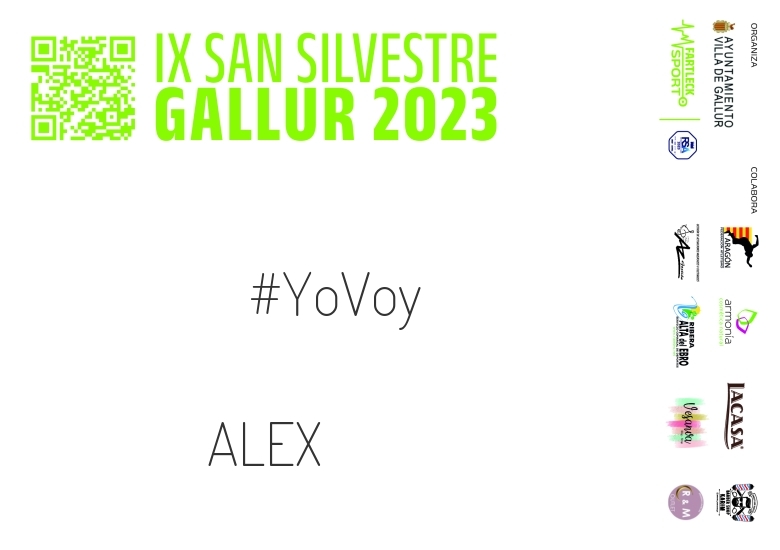 #BinDabei - ALEX (SAN SILVESTRE GALLUR 2023)