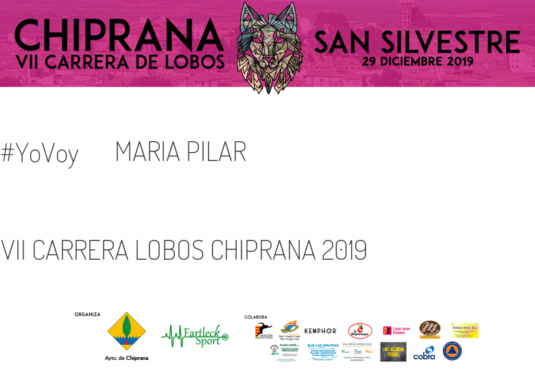 #JeVais - MARIA PILAR (VII CARRERA LOBOS CHIPRANA 2019 )