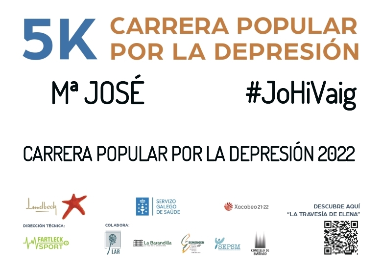 #Ni banoa - Mª JOSÉ (CARRERA POPULAR POR LA DEPRESIÓN 2022)