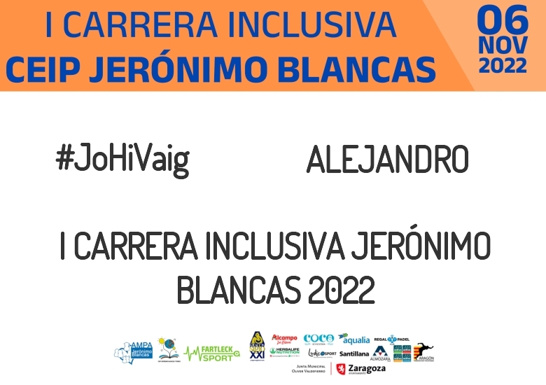 #YoVoy - ALEJANDRO (I CARRERA INCLUSIVA JERÓNIMO BLANCAS 2022)