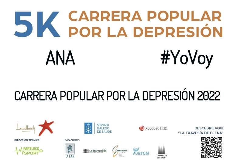 #YoVoy - ANA (CARRERA POPULAR POR LA DEPRESIÓN 2022)