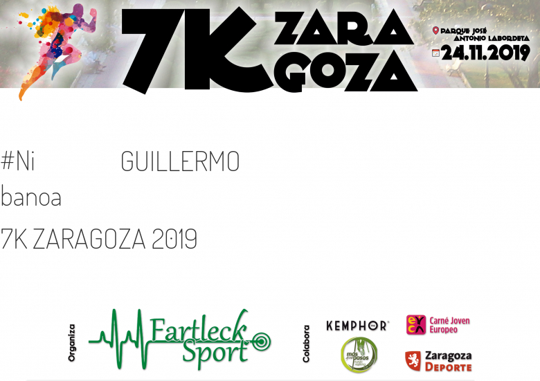 #ImGoing - GUILLERMO (7K ZARAGOZA 2019)