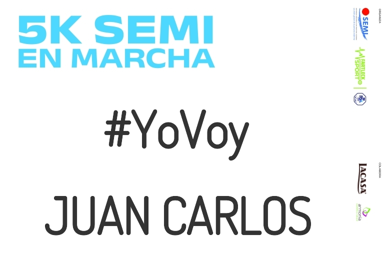 #EuVou - JUAN CARLOS (5K SEMI EN MARCHA 2023)