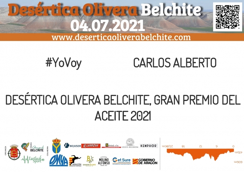 #YoVoy - CARLOS ALBERTO (DESÉRTICA OLIVERA BELCHITE, GRAN PREMIO DEL ACEITE 2021)
