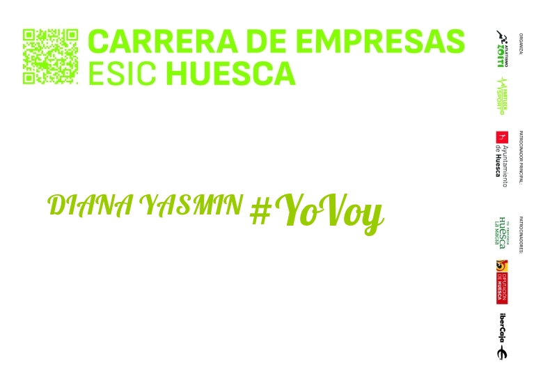 #YoVoy - DIANA YASMIN (I CARRERA EMPRESAS ESIC HUESCA 2024)