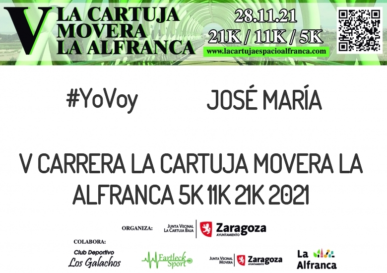 #ImGoing - JOSÉ MARÍA (V CARRERA LA CARTUJA MOVERA LA ALFRANCA 5K 11K 21K 2021)