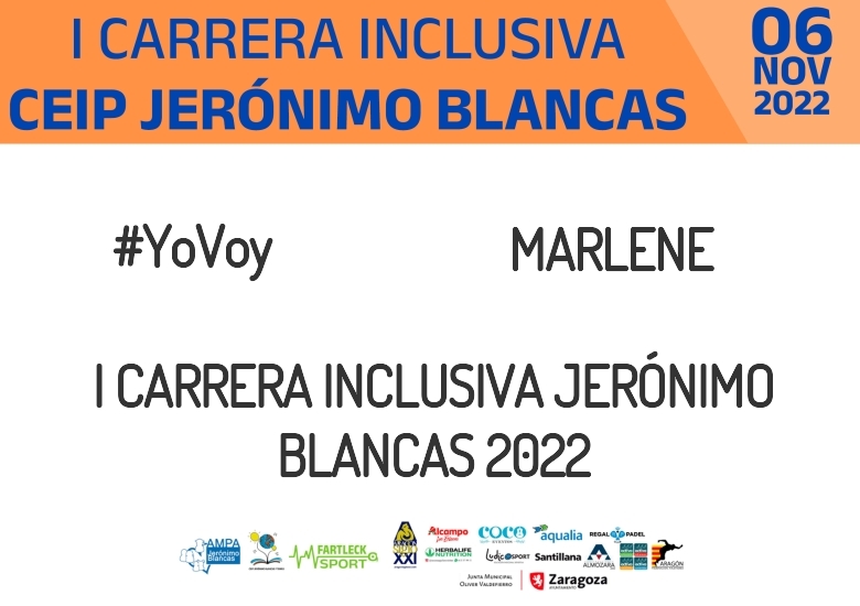 #YoVoy - MARLENE (I CARRERA INCLUSIVA JERÓNIMO BLANCAS 2022)