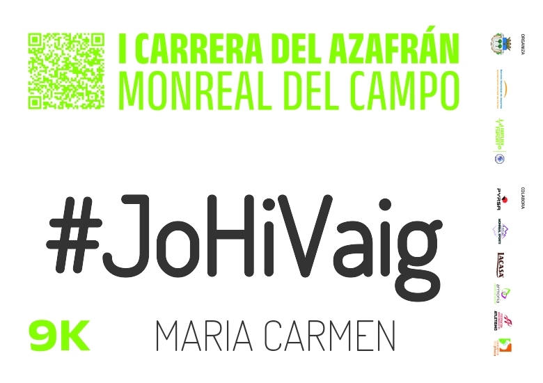#YoVoy - MARIA CARMEN (CARRERA DEL AZAFRAN MONREAL DEL CAMPO 2024)