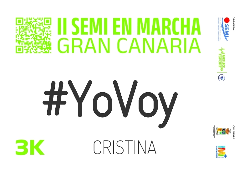 #YoVoy - CRISTINA (SEMI EN MARCHA 2024)