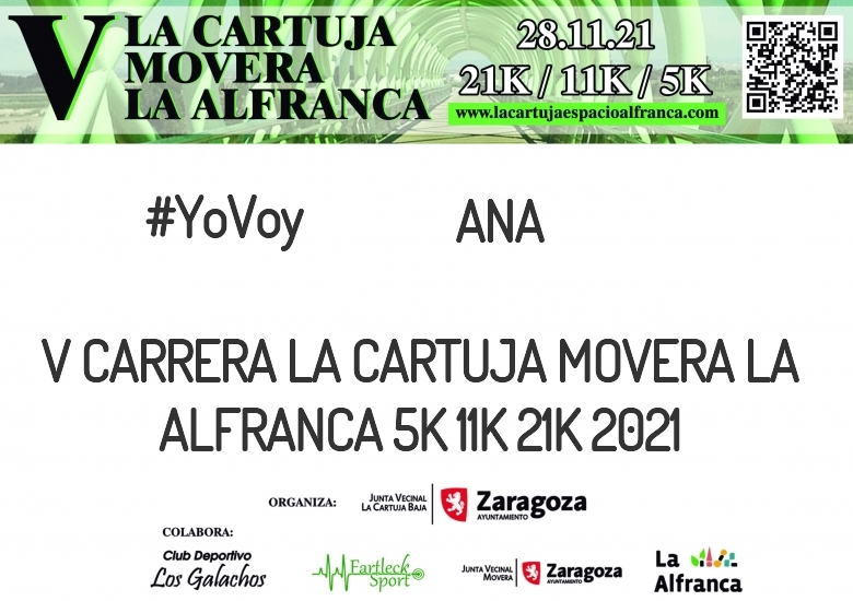 #YoVoy - ANA (V CARRERA LA CARTUJA MOVERA LA ALFRANCA 5K 11K 21K 2021)