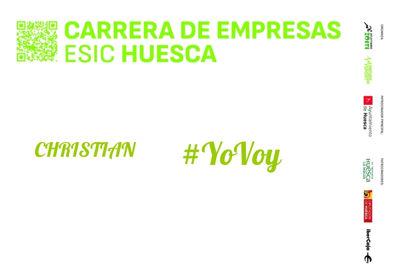 #JoHiVaig - CHRISTIAN (I CARRERA EMPRESAS ESIC HUESCA 2024)