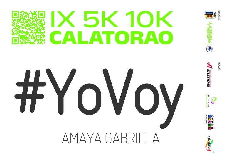 #YoVoy - AMAYA GABRIELA (IX 5K 10K CALATORAO 2025)
