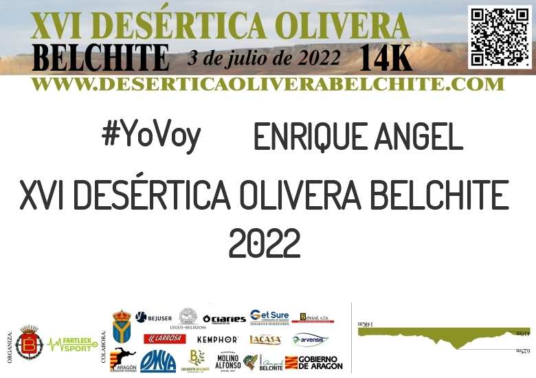 #YoVoy - ENRIQUE ANGEL (XVI DESÉRTICA OLIVERA BELCHITE 2022 )