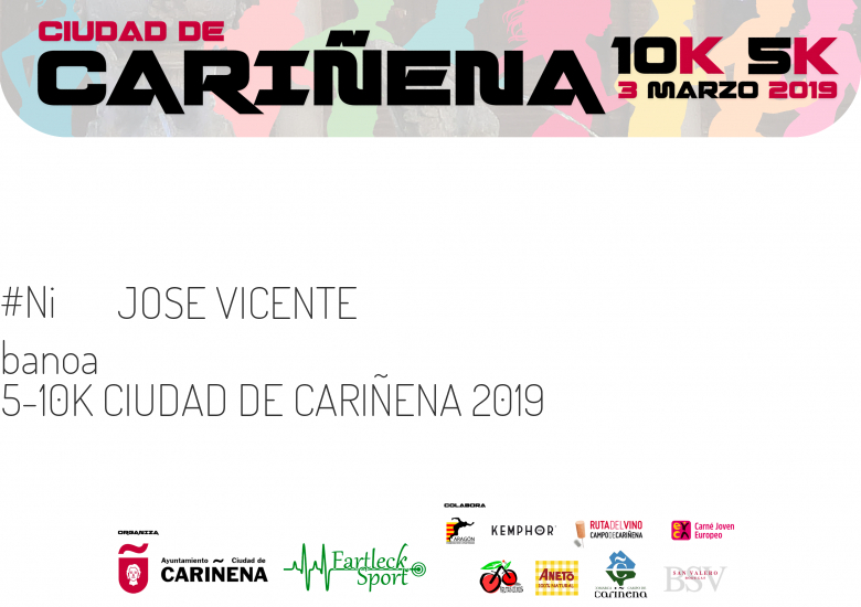 #Ni banoa - JOSE VICENTE (5-10K CIUDAD DE CARIÑENA 2019)