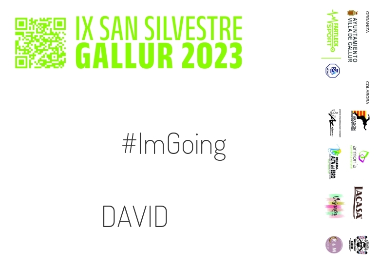 #YoVoy - DAVID (SAN SILVESTRE GALLUR 2023)