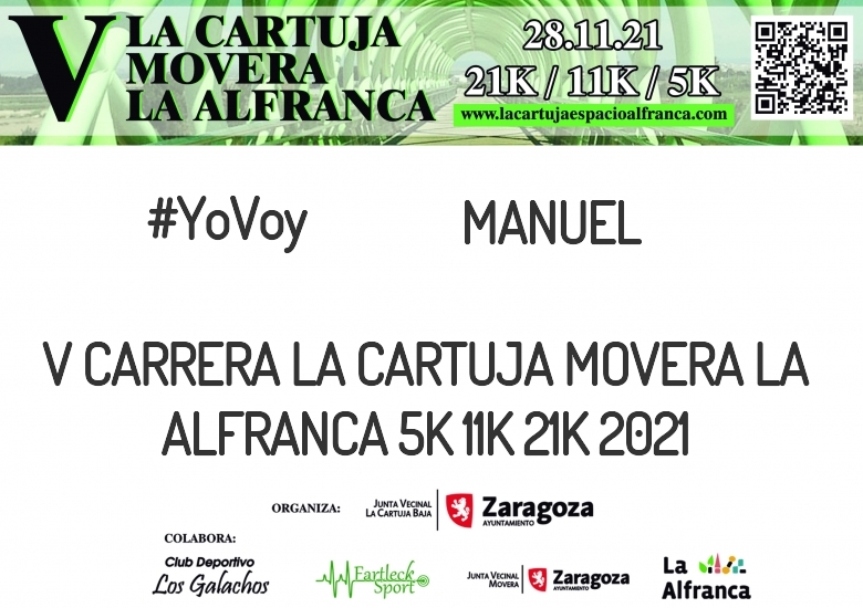 #ImGoing - MANUEL (V CARRERA LA CARTUJA MOVERA LA ALFRANCA 5K 11K 21K 2021)