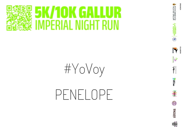#YoVoy - PENELOPE (GALLUR IMPERIAL NIGHT RUN)