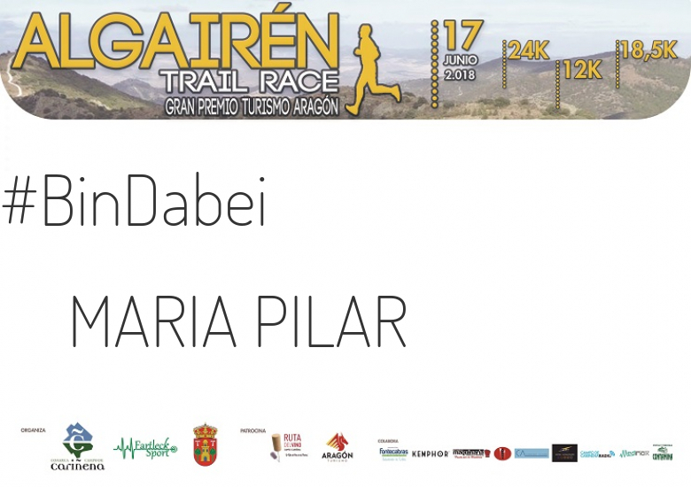 #YoVoy - MARIA PILAR (ALGAIREN TRAIL RACE  2018 )