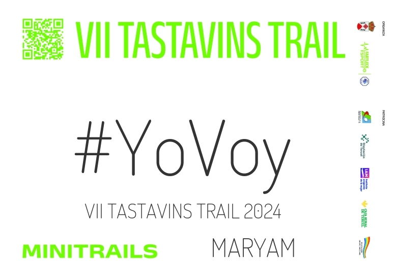 #YoVoy - MARYAM (VII TASTAVINS TRAIL 2024)