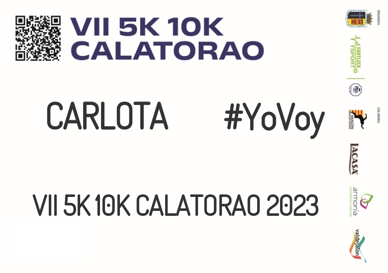 #YoVoy - CARLOTA (VII 5K 10K CALATORAO 2023)