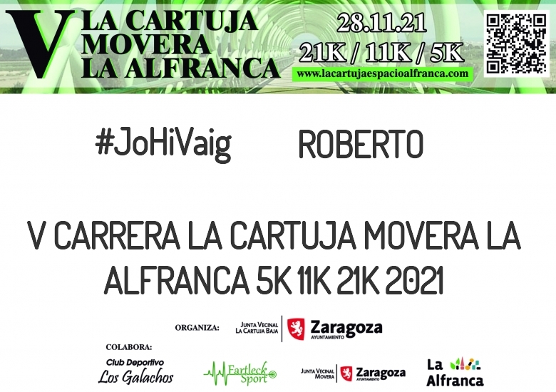 #ImGoing - ROBERTO (V CARRERA LA CARTUJA MOVERA LA ALFRANCA 5K 11K 21K 2021)