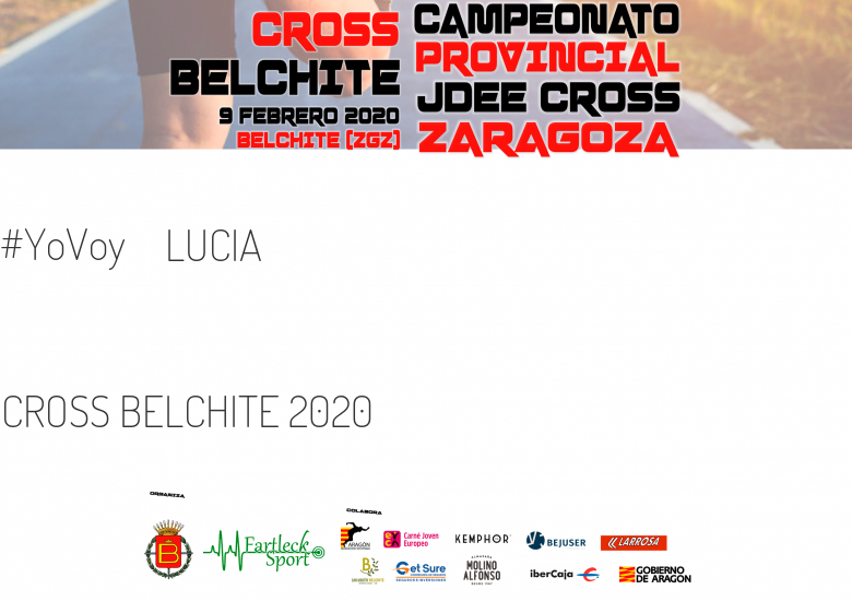 #JeVais - LUCIA (CROSS BELCHITE 2020)