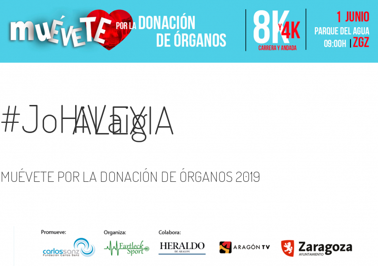 #YoVoy - ALEXIA (MUÉVETE POR LA DONACIÓN DE ÓRGANOS 2019)