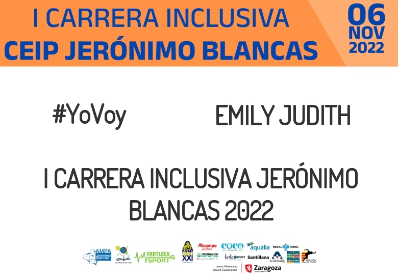 #YoVoy - EMILY JUDITH (I CARRERA INCLUSIVA JERÓNIMO BLANCAS 2022)