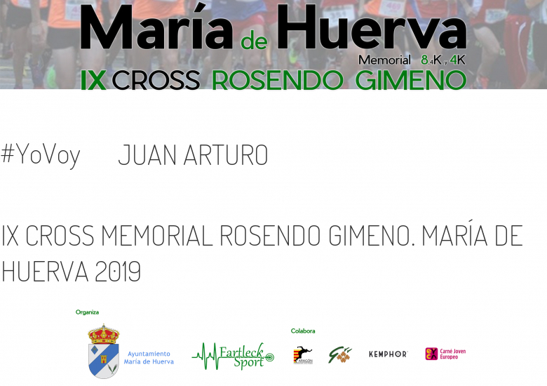 #EuVou - JUAN ARTURO (IX CROSS MEMORIAL ROSENDO GIMENO. MARÍA DE HUERVA 2019)