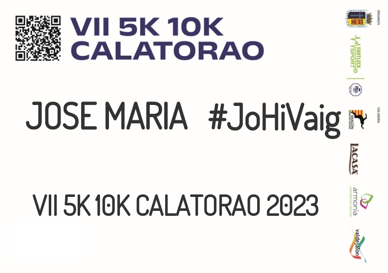#ImGoing - JOSE MARIA (VII 5K 10K CALATORAO 2023)