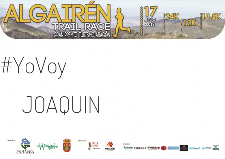 #YoVoy - JOAQUIN (ALGAIREN TRAIL RACE  2018 )