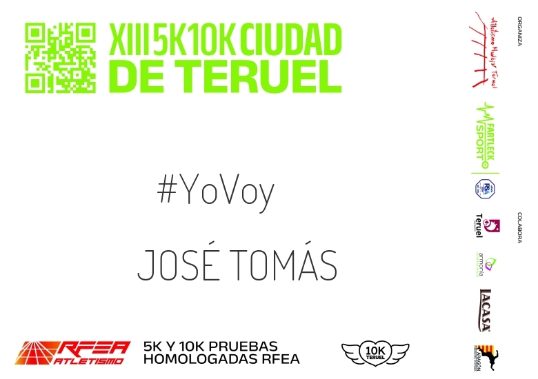 #Ni banoa - JOSÉ TOMÁS (10K Y 5K CIUDAD DE TERUEL 2024)