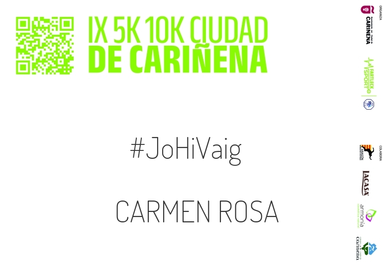 #YoVoy - CARMEN ROSA (IX 5K 10K CIUDAD DE CARIÑENA 2024)