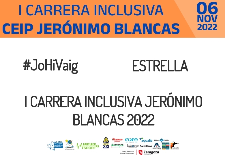 #ImGoing - ESTRELLA (I CARRERA INCLUSIVA JERÓNIMO BLANCAS 2022)