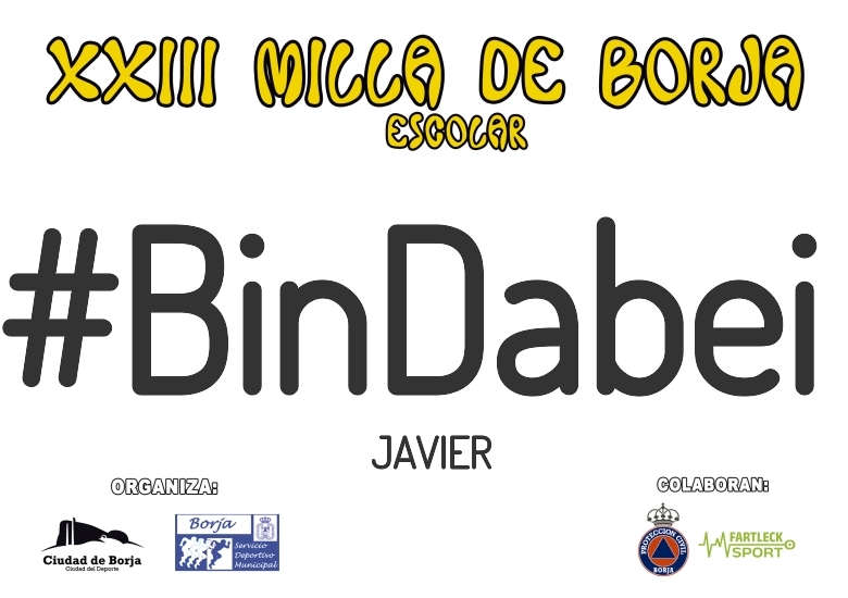 #YoVoy - JAVIER (XXIII MILLA ESCOLAR DE BORJA 2025)