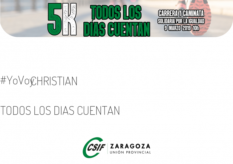 #YoVoy - CHRISTIAN (TODOS LOS DIAS CUENTAN)