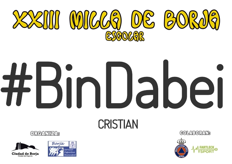 #YoVoy - CRISTIAN (XXIII MILLA ESCOLAR DE BORJA 2025)
