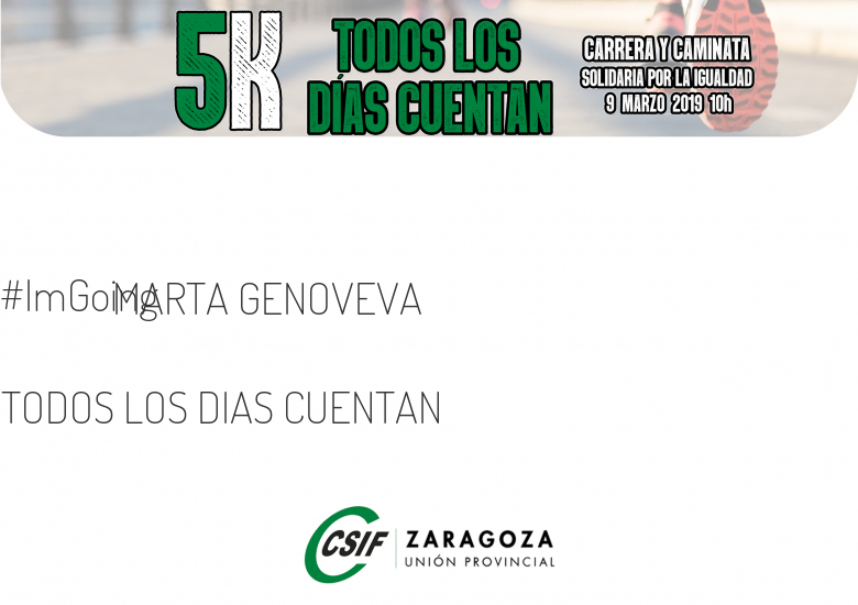 #YoVoy - MARTA GENOVEVA (TODOS LOS DIAS CUENTAN)